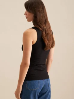 Seidensticker Damen Tanktop - Regular Fit in schwarz
