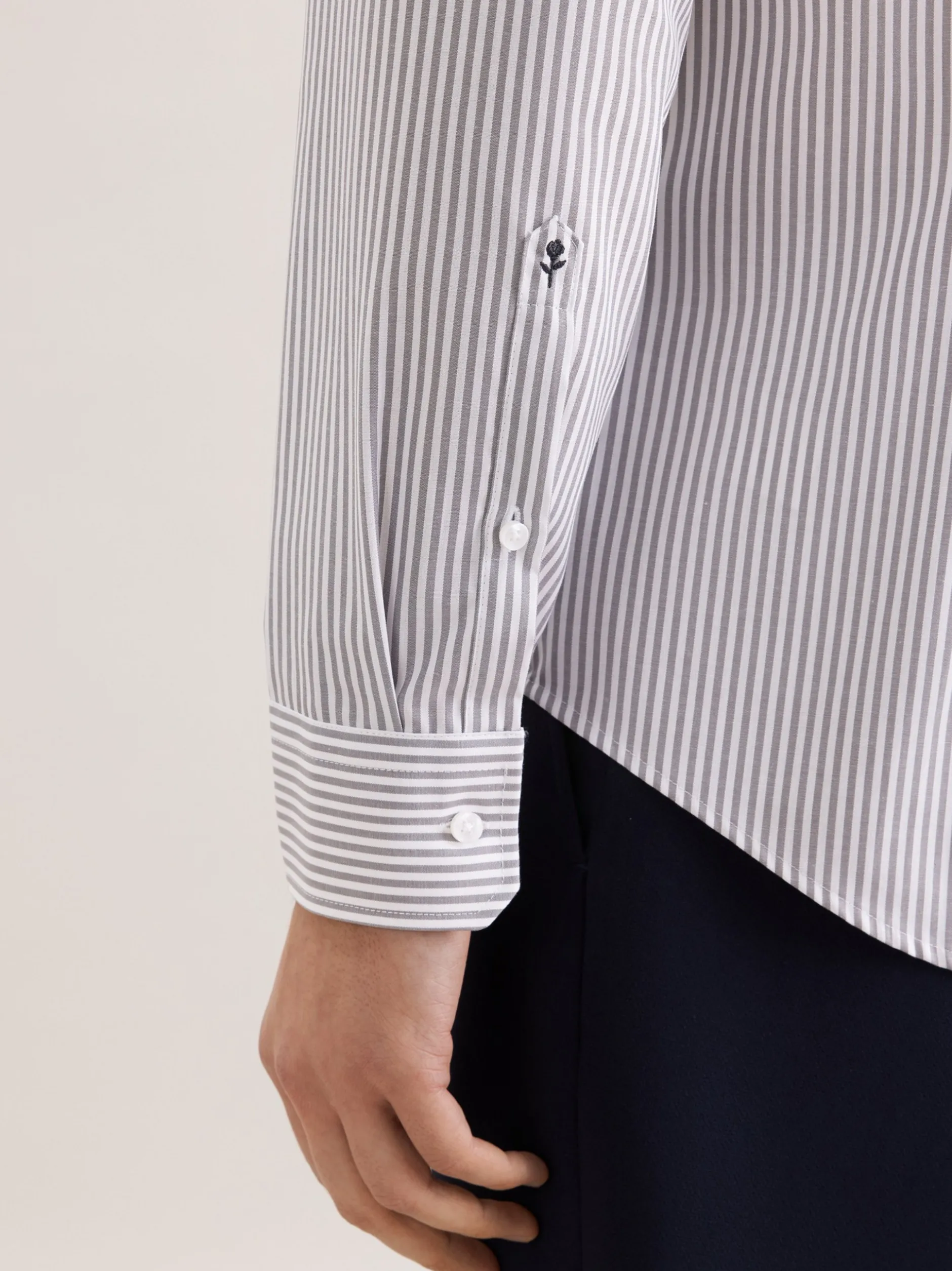 Seidensticker Herren Business Hemd - Slim Fit in grau
