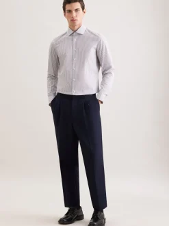 Seidensticker Herren Business Hemd - Slim Fit in grau