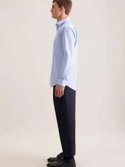 Seidensticker Herren Business Hemd - Regular Fit in blau