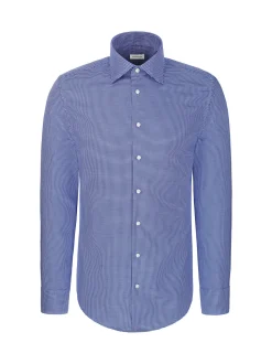 Seidensticker Herren Business Hemd - Regular Fit in blau