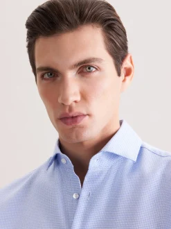 Seidensticker Herren Business Hemd - Regular Fit in blau