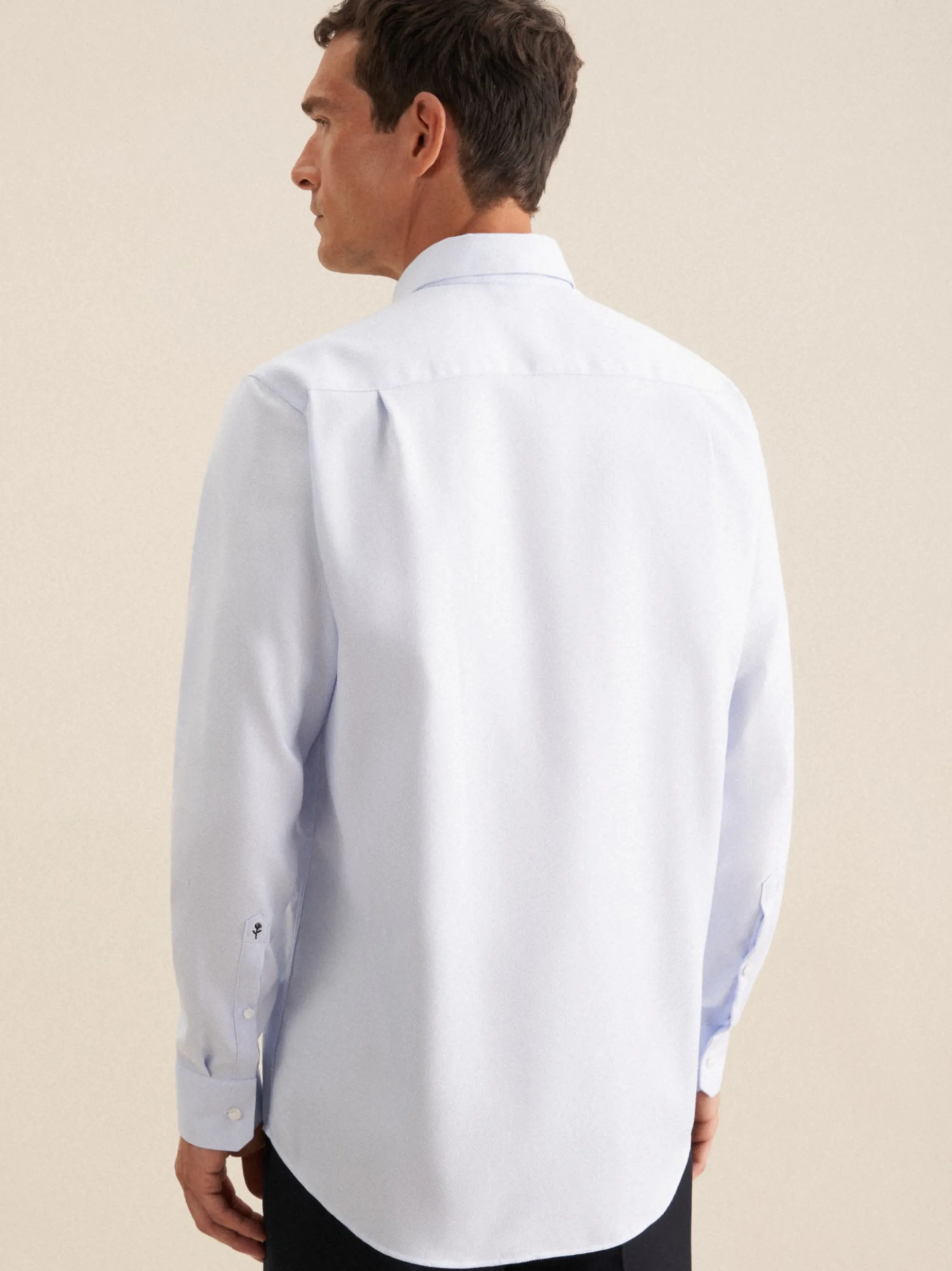 Seidensticker Herren Business Hemd - Regular Fit in hellblau