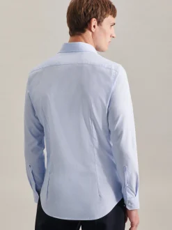 Seidensticker Herren Business Hemd - Slim Fit in hellblau