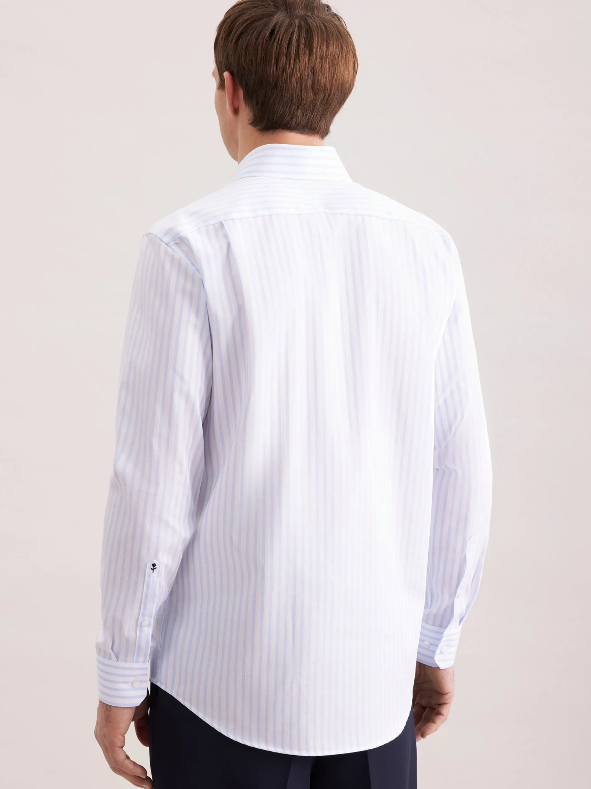 Seidensticker Herren Business Hemd - Regular Fit in weiß hellblau