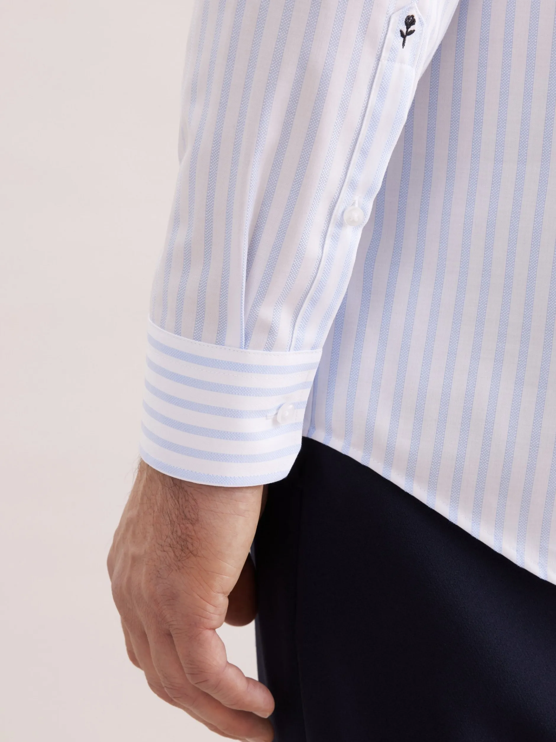 Seidensticker Herren Business Hemd - Regular Fit in weiß hellblau