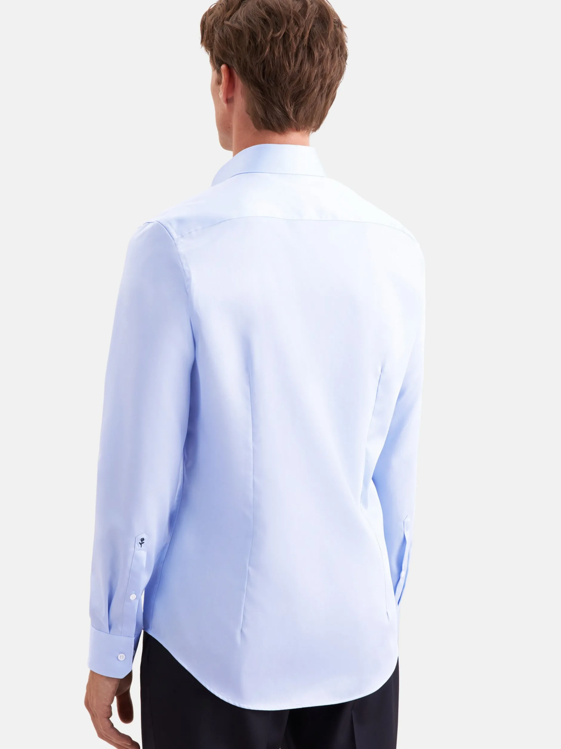 Seidensticker Herren Business Hemd - Shaped Fit in hellblau