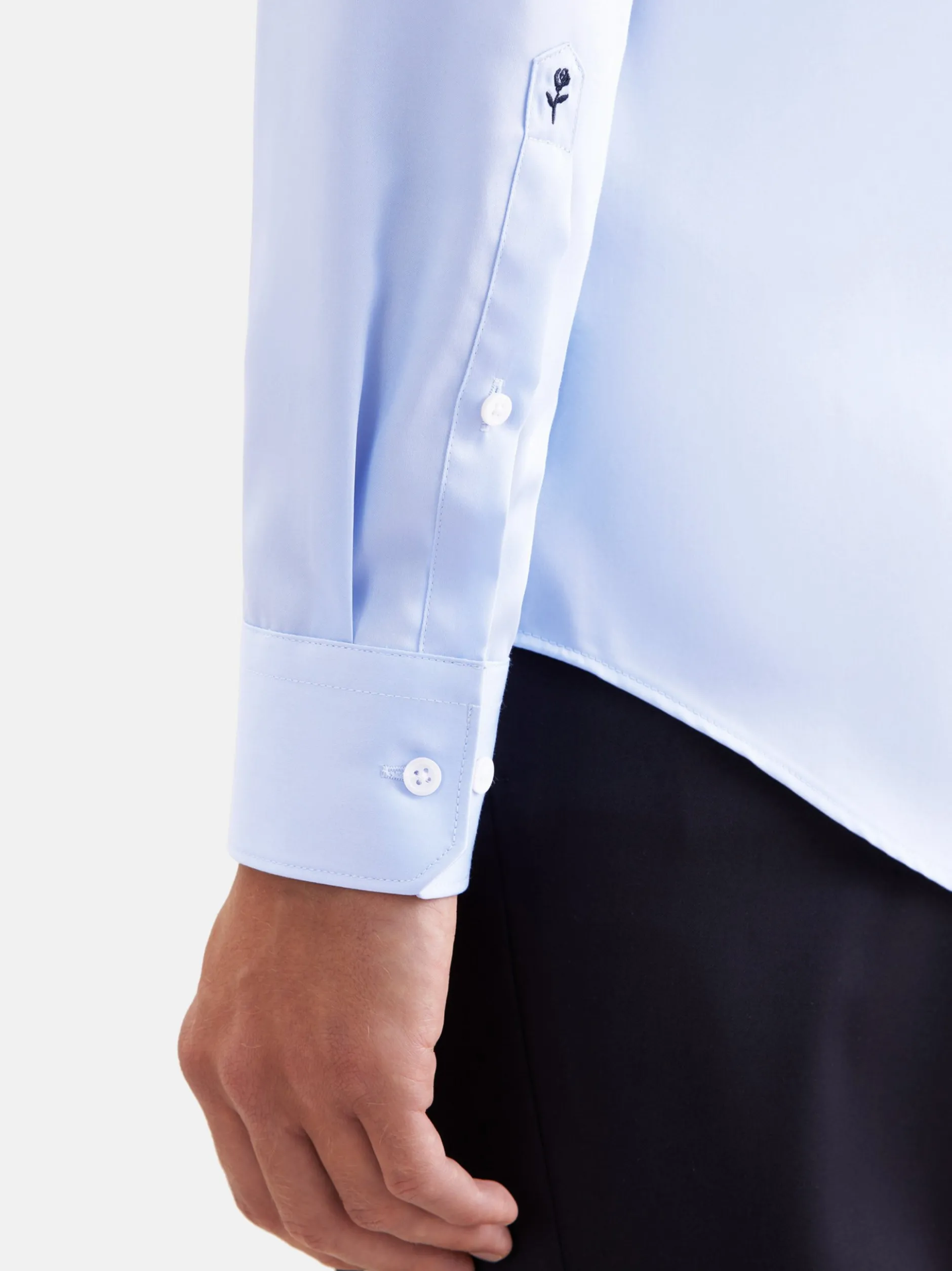 Seidensticker Herren Business Hemd - Shaped Fit in hellblau