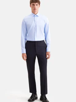 Seidensticker Herren Business Hemd - Shaped Fit in hellblau