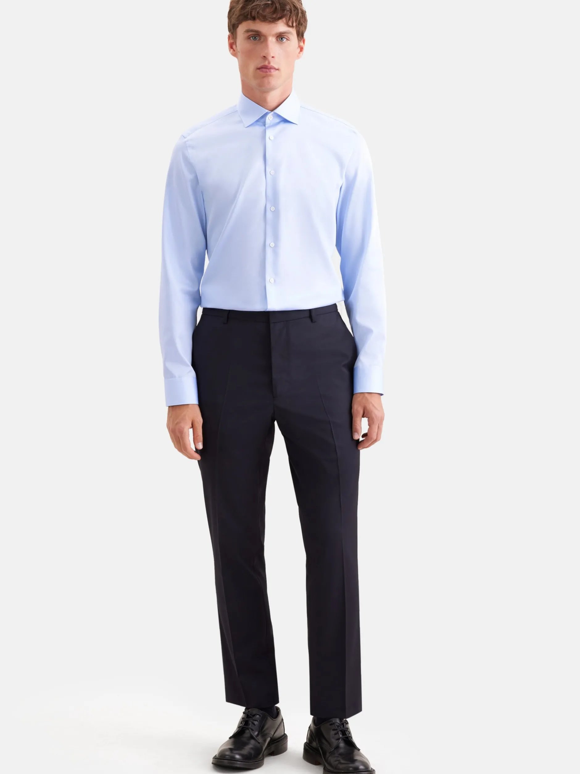 Seidensticker Herren Business Hemd - Shaped Fit in hellblau