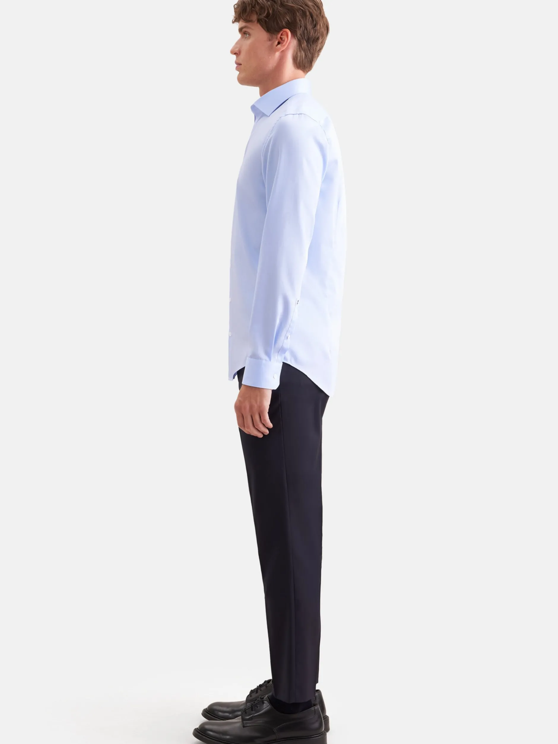 Seidensticker Herren Business Hemd - Shaped Fit in hellblau