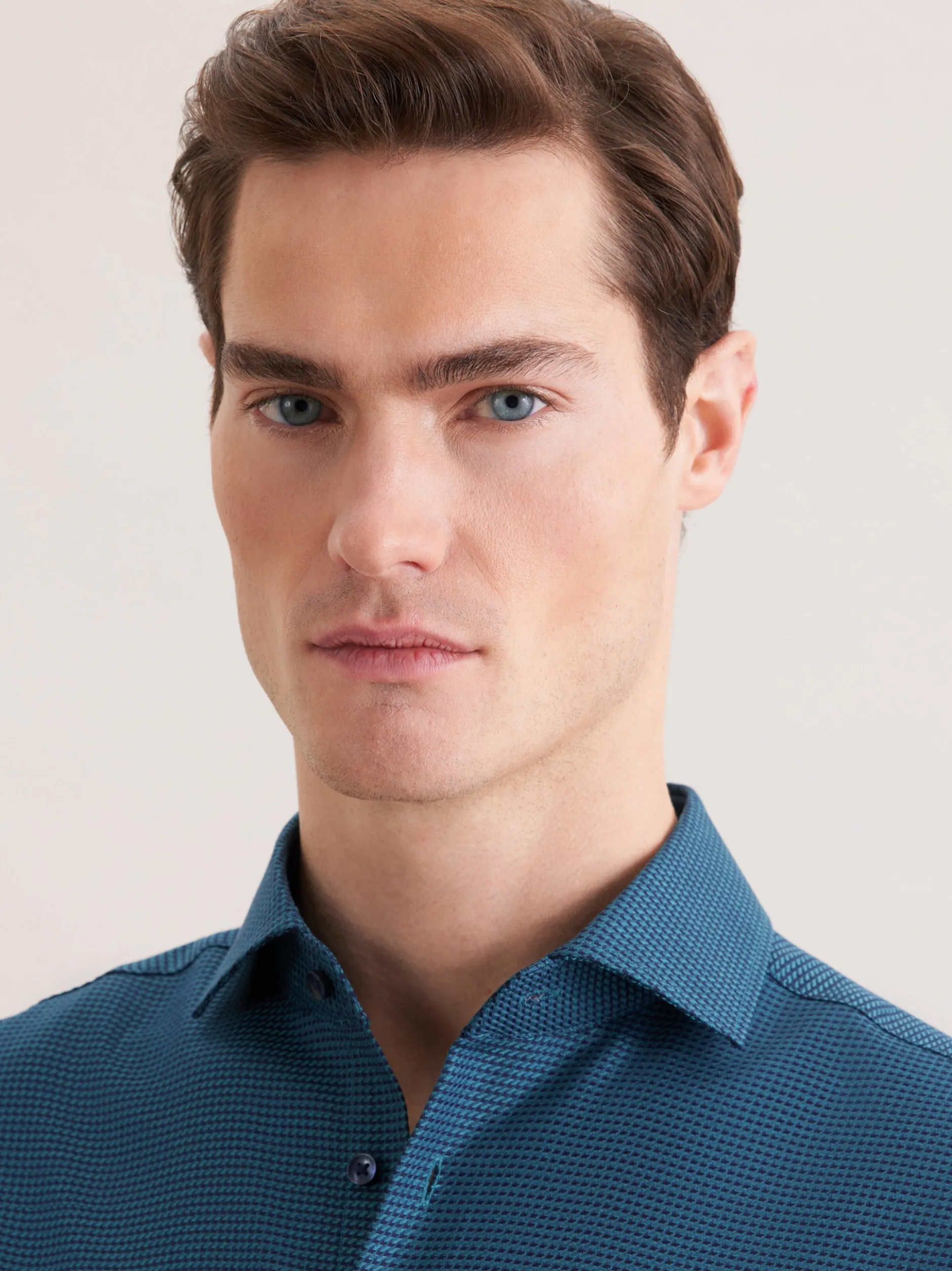 Seidensticker Herren Business Hemd - Regular Fit in petrol