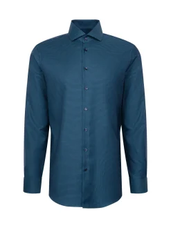 Seidensticker Herren Business Hemd - Regular Fit in petrol