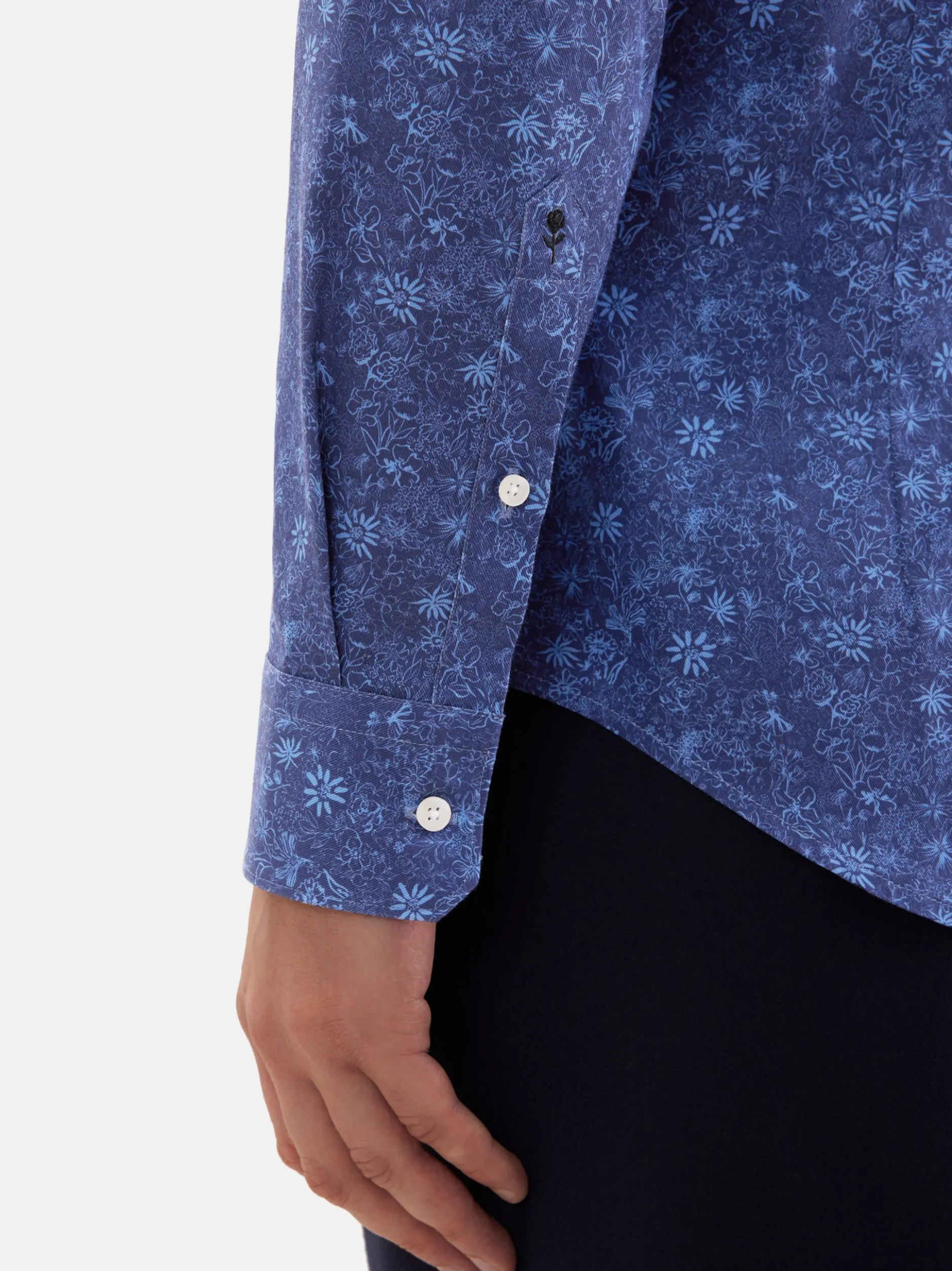 Seidensticker Herren Business Hemd - Shaped Fit in blau