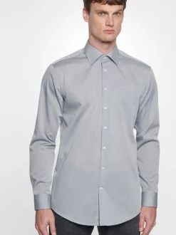 Seidensticker Herren Business Hemd - Regular Fit in grau