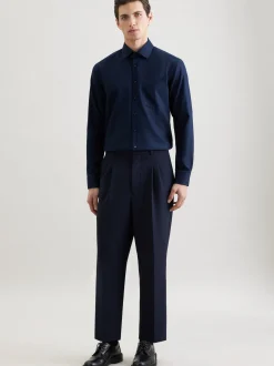 Seidensticker Herren Business Hemd - Regular Fit in blau