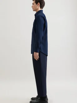 Seidensticker Herren Business Hemd - Regular Fit in blau