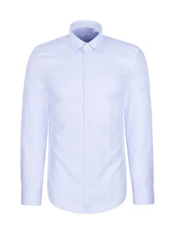 Seidensticker Herren Business Hemd - Shaped Fit in hellblau