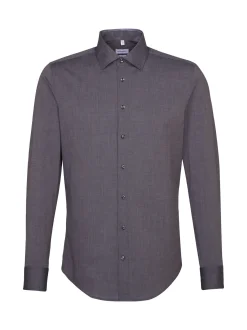 Seidensticker Herren Business Hemd - Slim Fit in grau