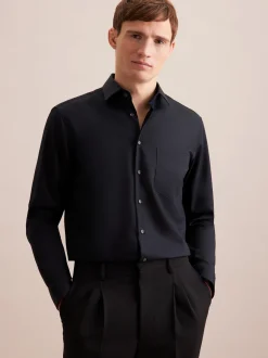 Seidensticker Herren Business Hemd - Regular Fit in schwarz