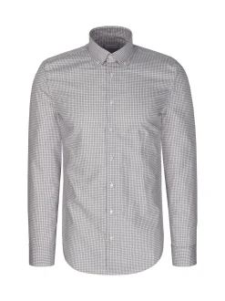 Seidensticker Herren Business Hemd - Shaped Fit in weiß rot