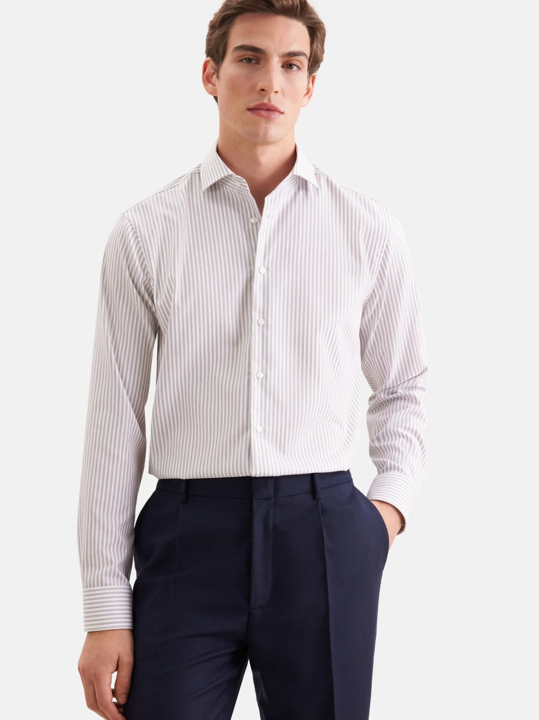 Seidensticker Herren Business Hemd - Regular Fit in braun