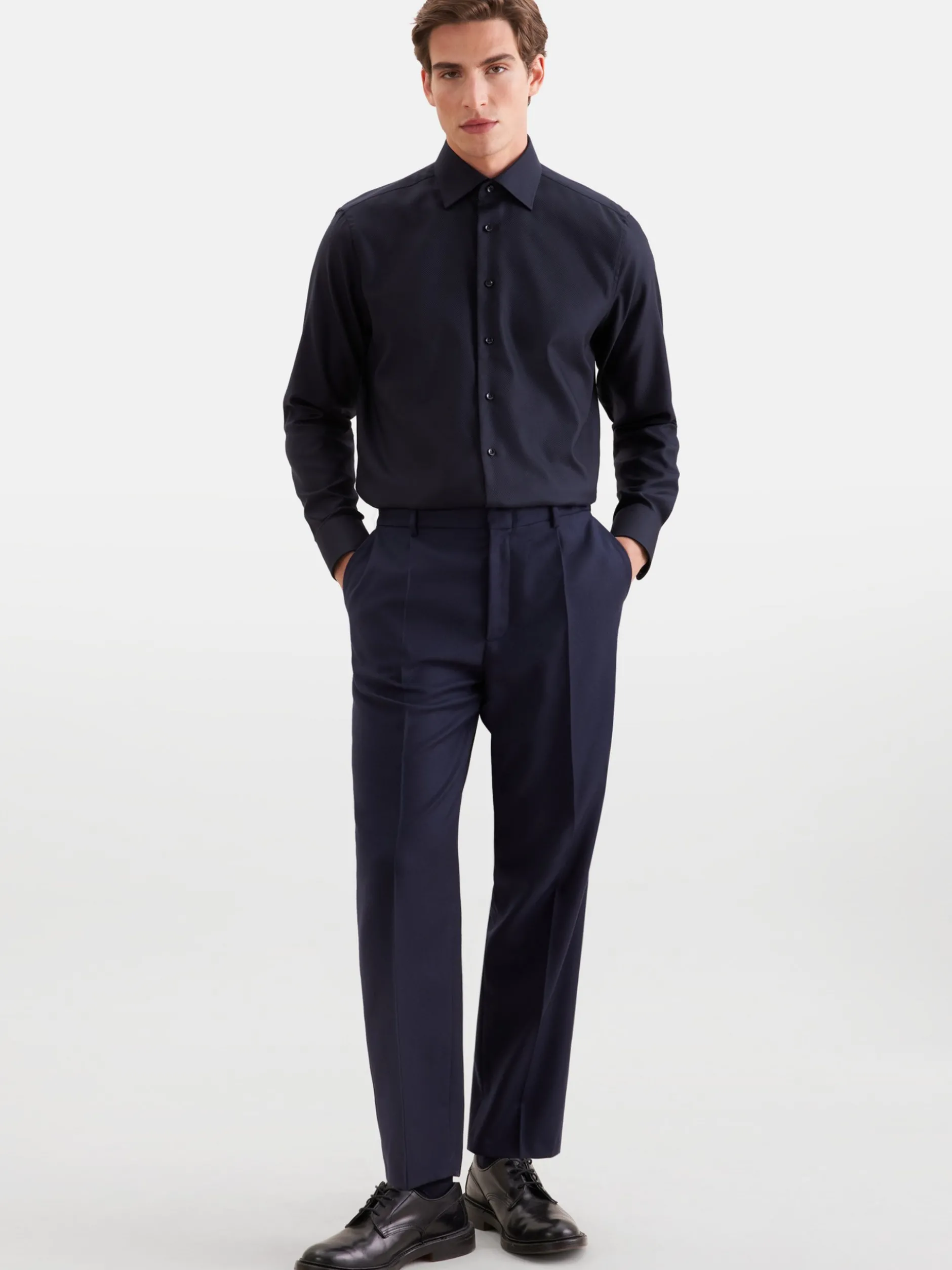 Seidensticker Herren Business Hemd - Regular Fit in schwarz