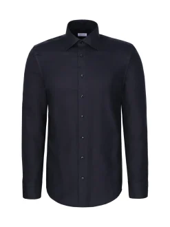 Seidensticker Herren Business Hemd - Regular Fit in schwarz