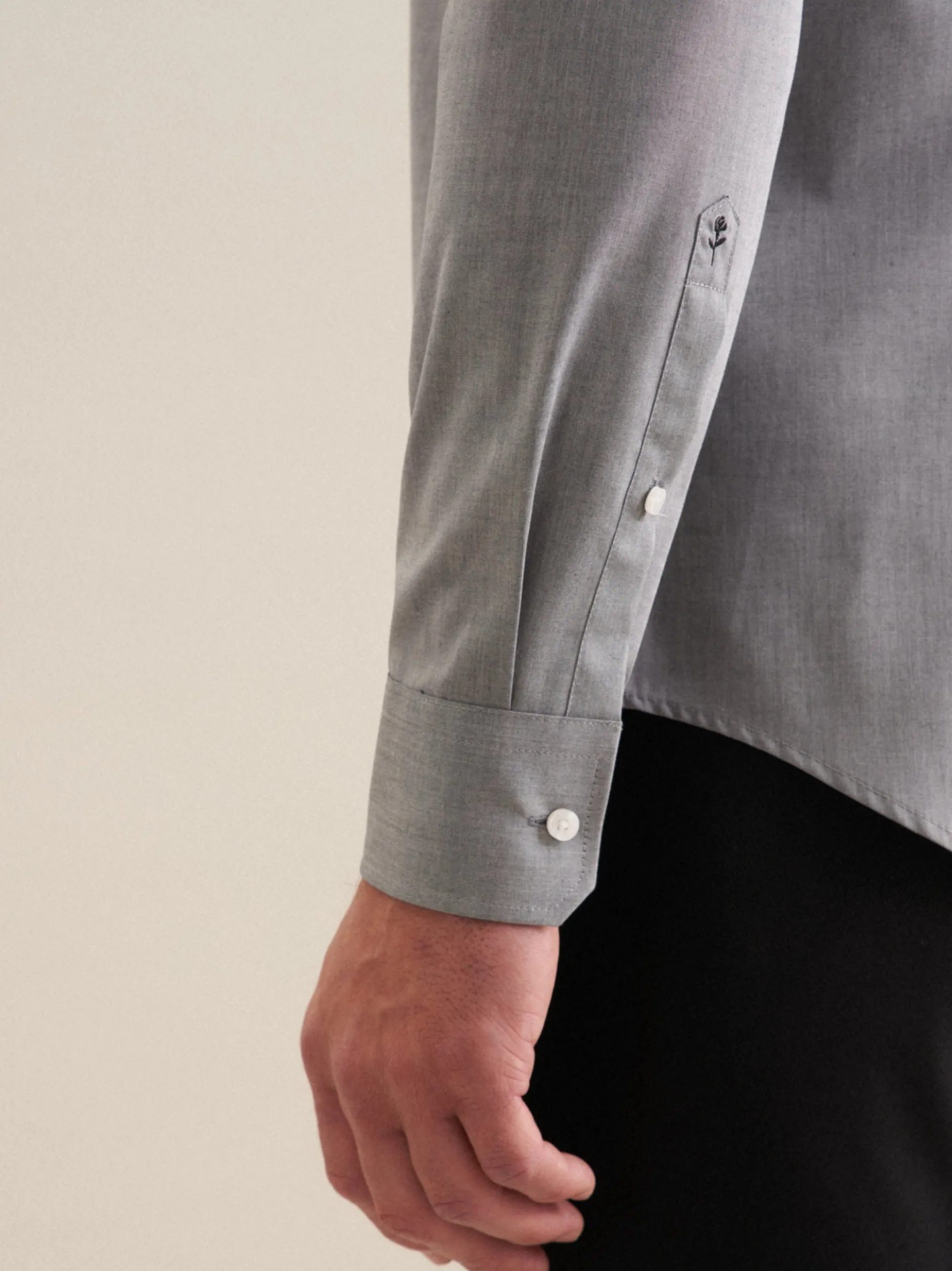 Seidensticker Herren Business Hemd - Slim Fit in grau