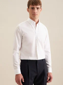 Seidensticker Herren Business Hemd - Slim Fit in weiß