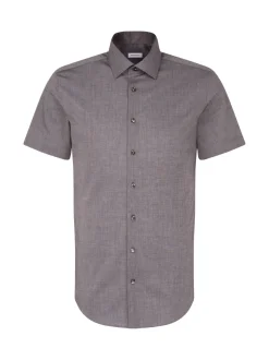 Seidensticker Herren Business Hemd - Slim Fit in grau