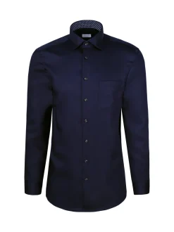 Seidensticker Herren Business Hemd - Regular Fit in blau