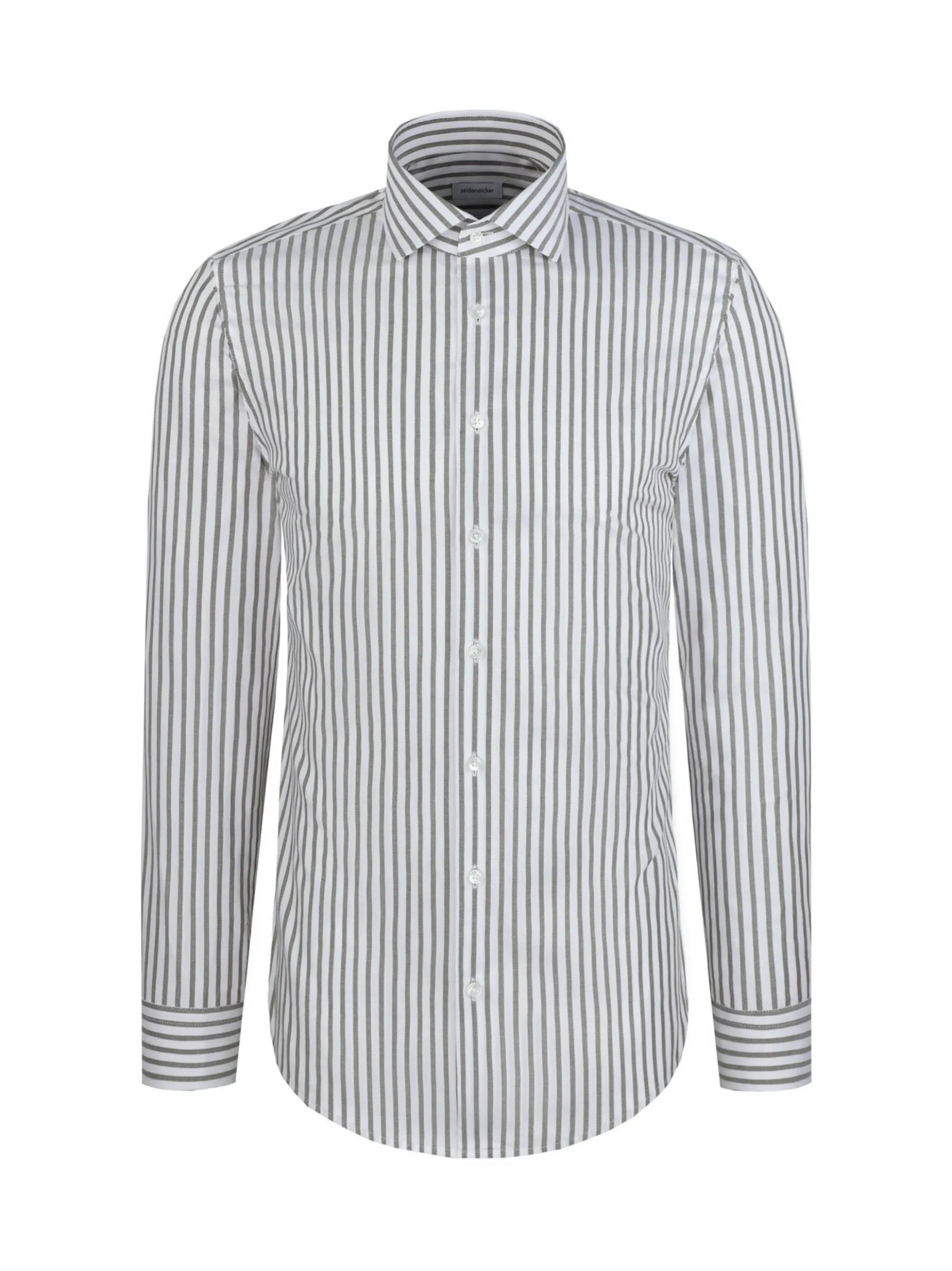 Seidensticker Herren Business Hemd - Slim Fit in weiß oliv