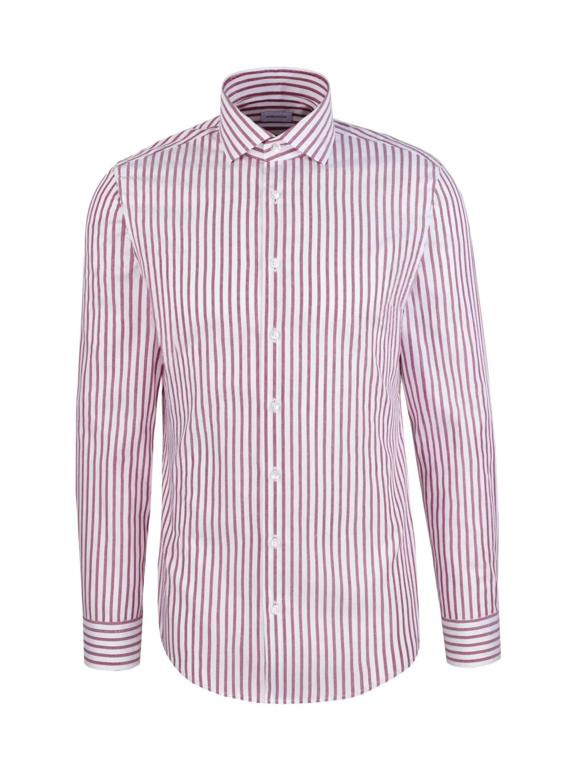 Seidensticker Herren Business Hemd - Slim Fit in weiß rot