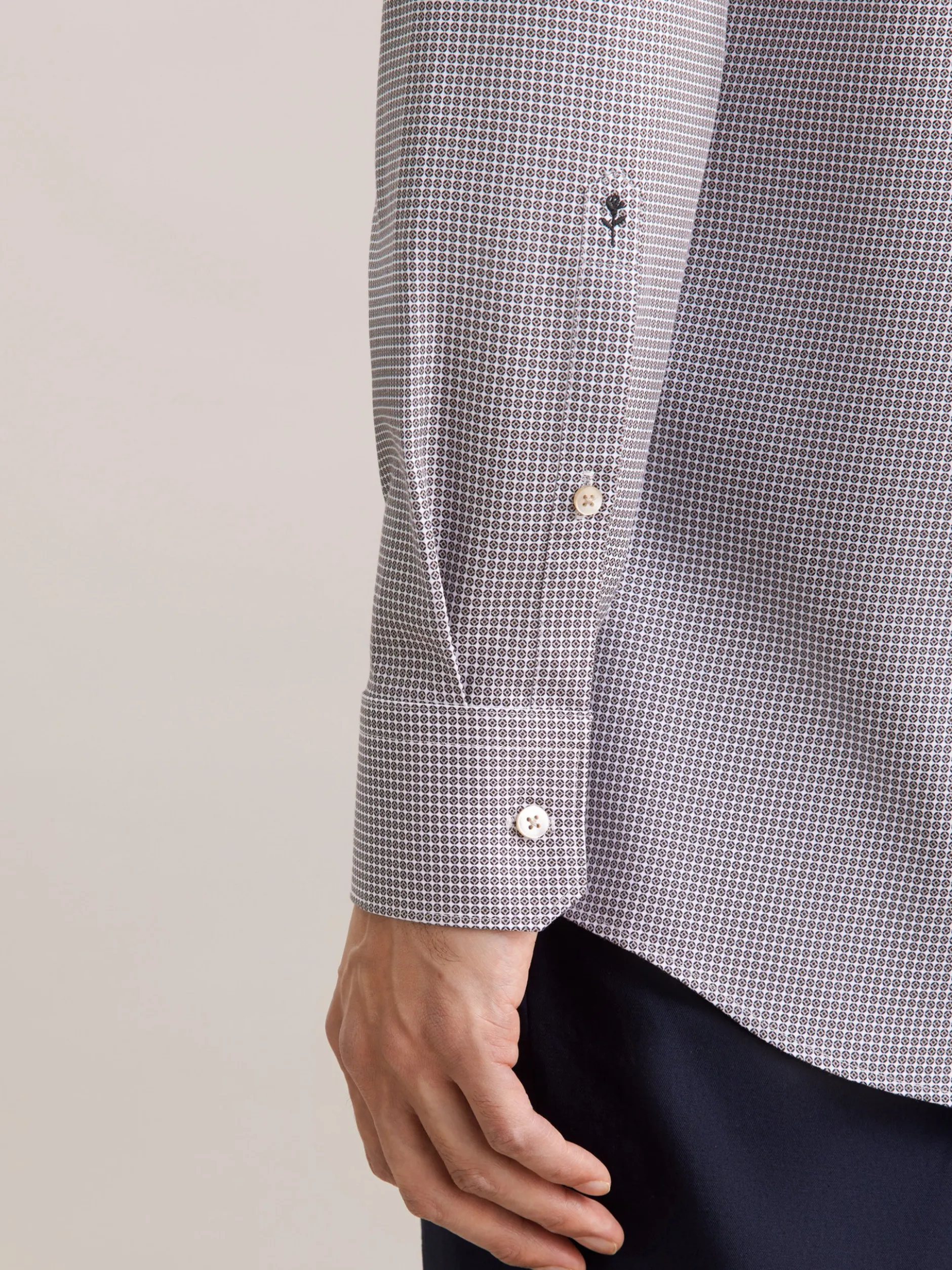 Seidensticker Herren Business Hemd - Regular Fit in grau
