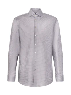 Seidensticker Herren Business Hemd - Regular Fit in grau