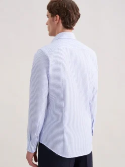 Seidensticker Herren Business Hemd - Slim Fit in blau
