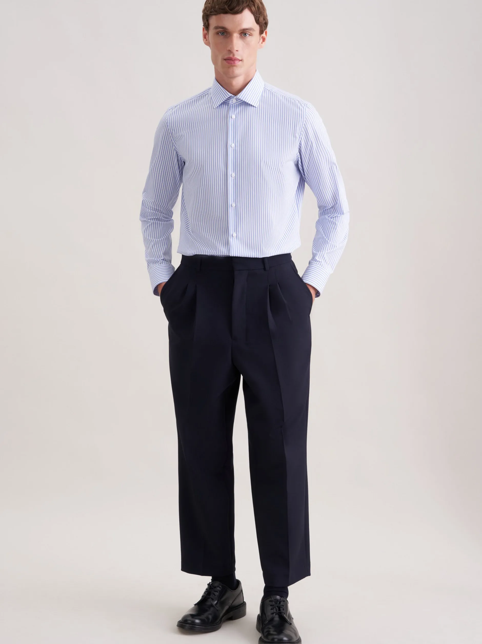 Seidensticker Herren Business Hemd - Slim Fit in blau