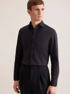 Seidensticker Herren Business Hemd - Slim Fit in schwarz