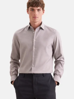 Seidensticker Herren Business Hemd - Shaped Fit in braun