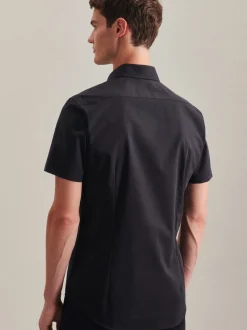 Seidensticker Herren Business Hemd - Slim Fit in schwarz