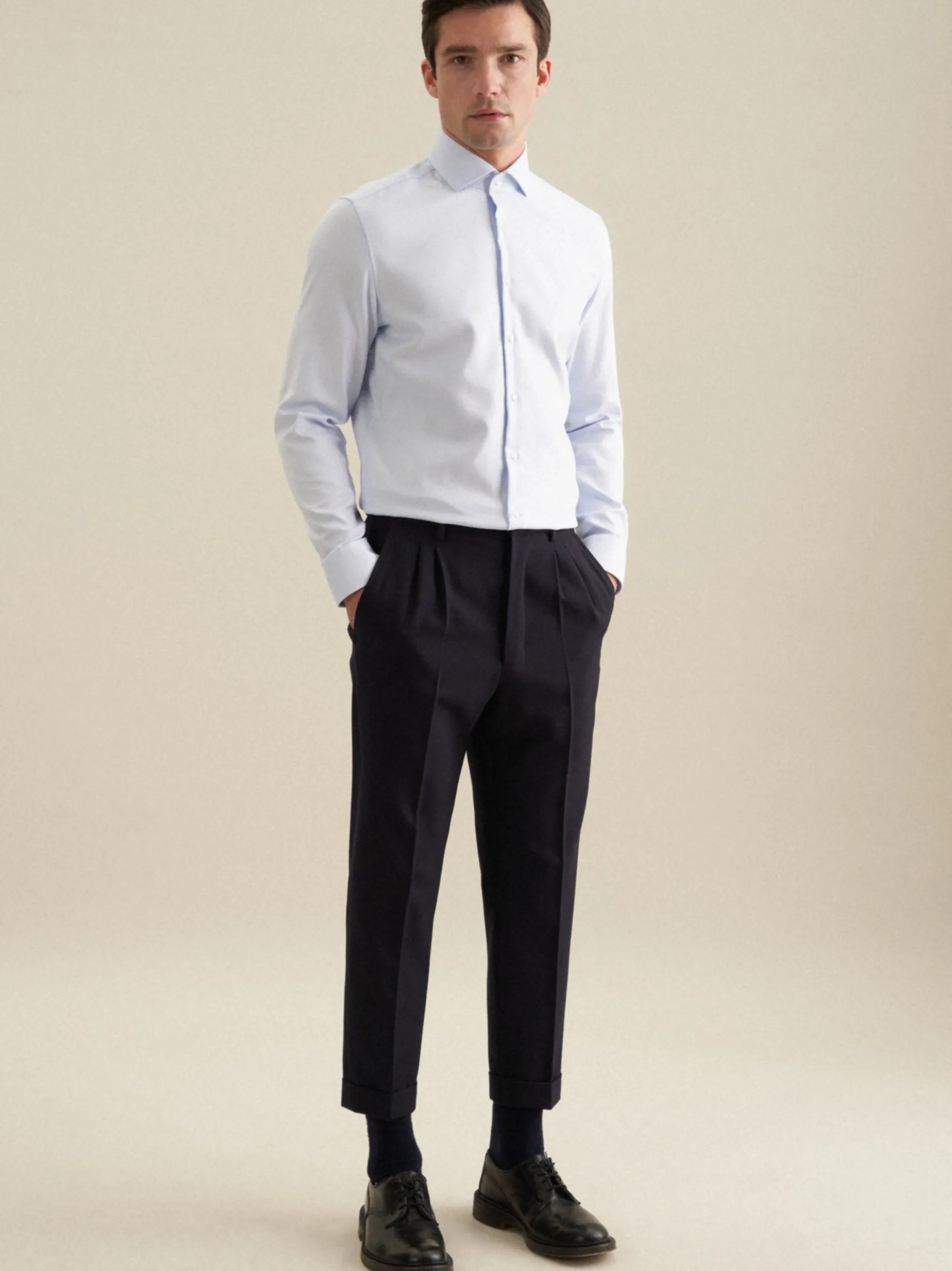 Seidensticker Herren Business Hemd - X-Slim Fit in hellblau