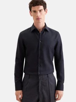 Seidensticker Herren Business Hemd - Slim Fit in schwarz