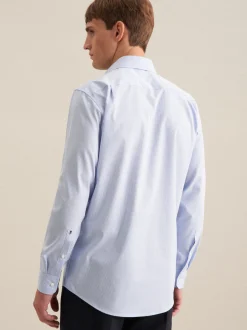 Seidensticker Herren Business Hemd - Regular Fit in blau