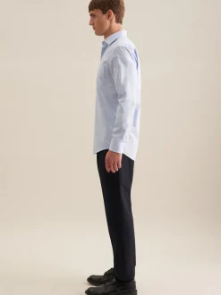 Seidensticker Herren Business Hemd - Regular Fit in blau