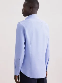 Seidensticker Herren Business Hemd - Shaped Fit in blau