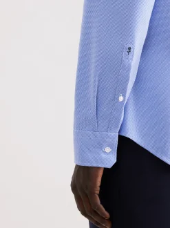 Seidensticker Herren Business Hemd - Shaped Fit in blau