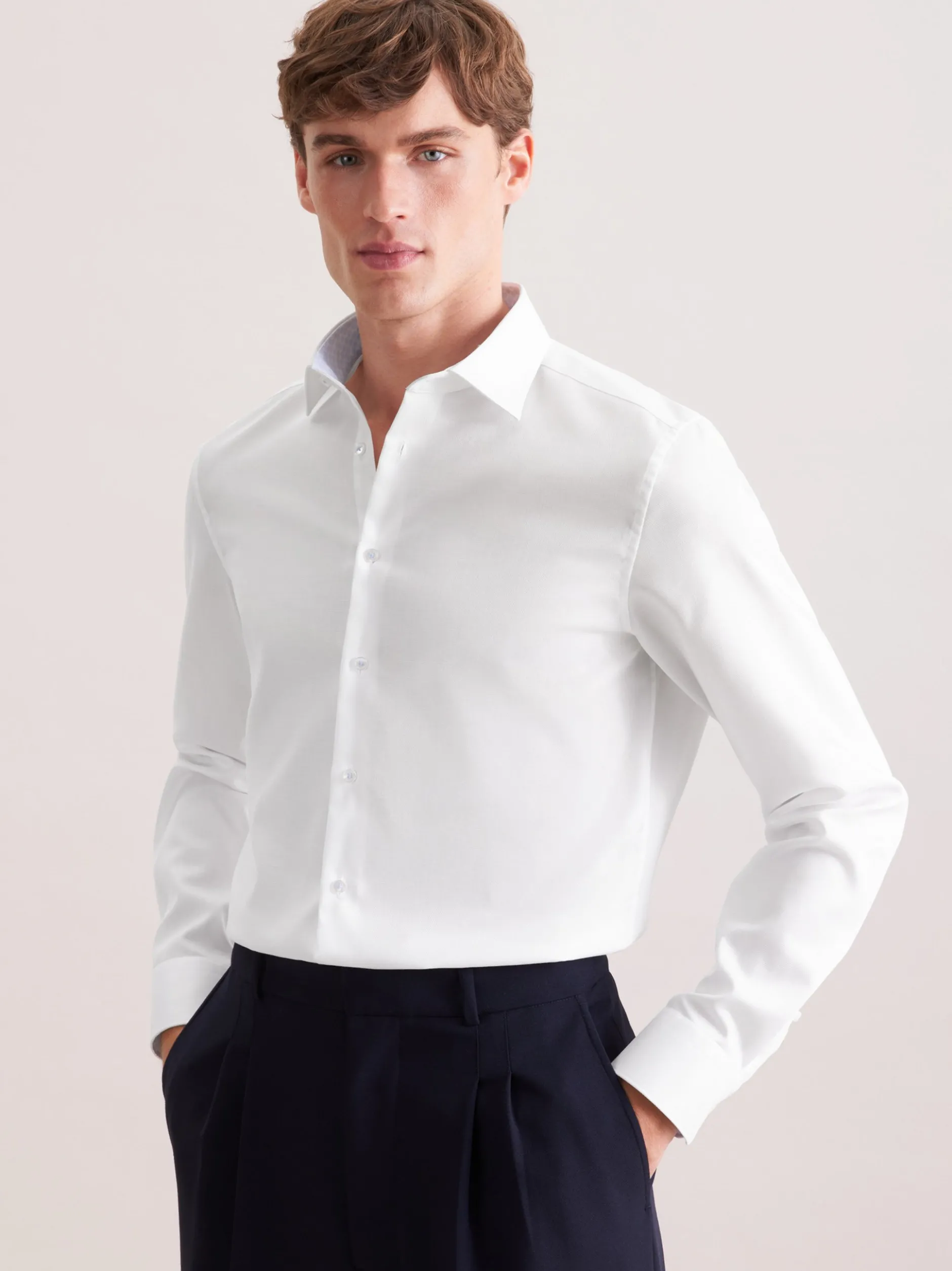 Seidensticker Herren Business Hemd - Slim Fit in weiß