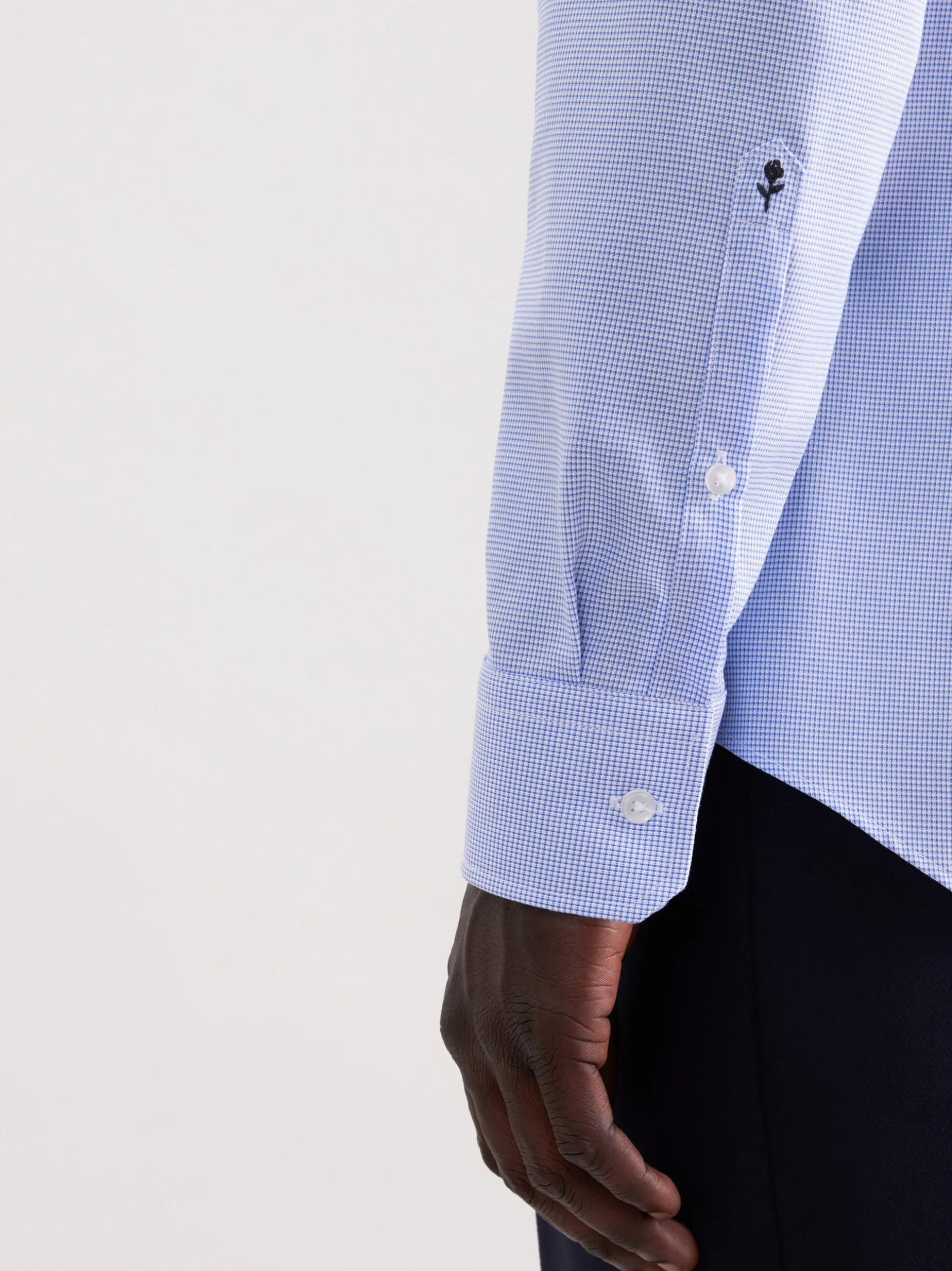 Seidensticker Herren Business Hemd - Shaped Fit in blau