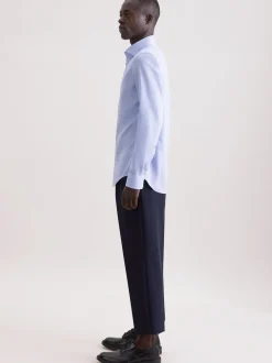 Seidensticker Herren Business Hemd - Shaped Fit in blau